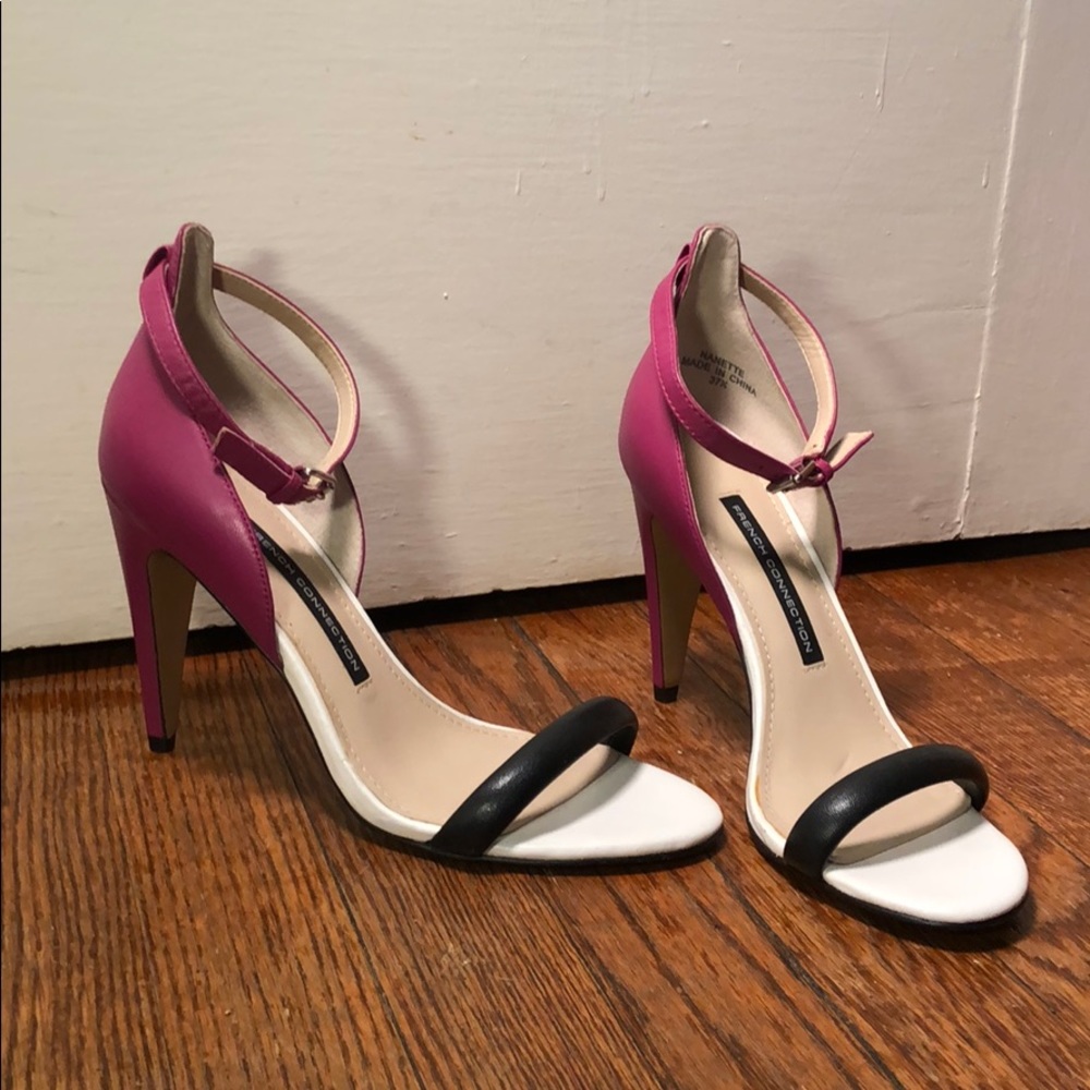 Colorblock Strappy Heels